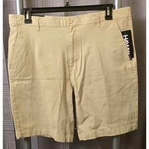 Tony Hawk Khaki Mens Sz 38 Twill Street Shorts Pockets Skater 9" Inseam Logo NWT